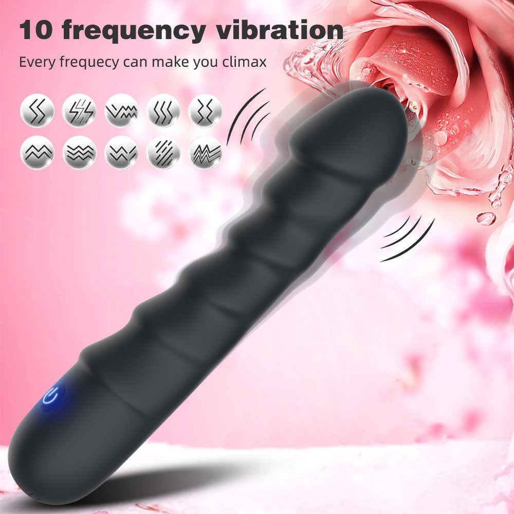 Spiral Vibrating Anal Plug – Prostate Massager and Vaginal Masturbator
