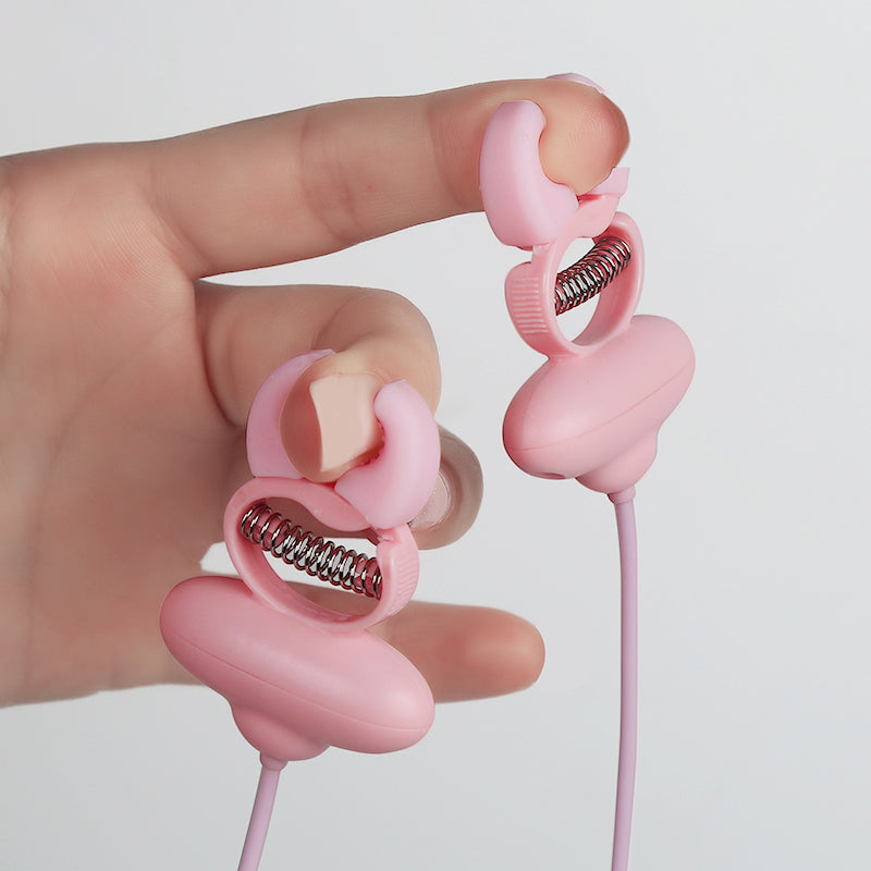 Pink Nipple Clamps BDSM Necklace Vibrator – Sensuality and Domination in One Accessory