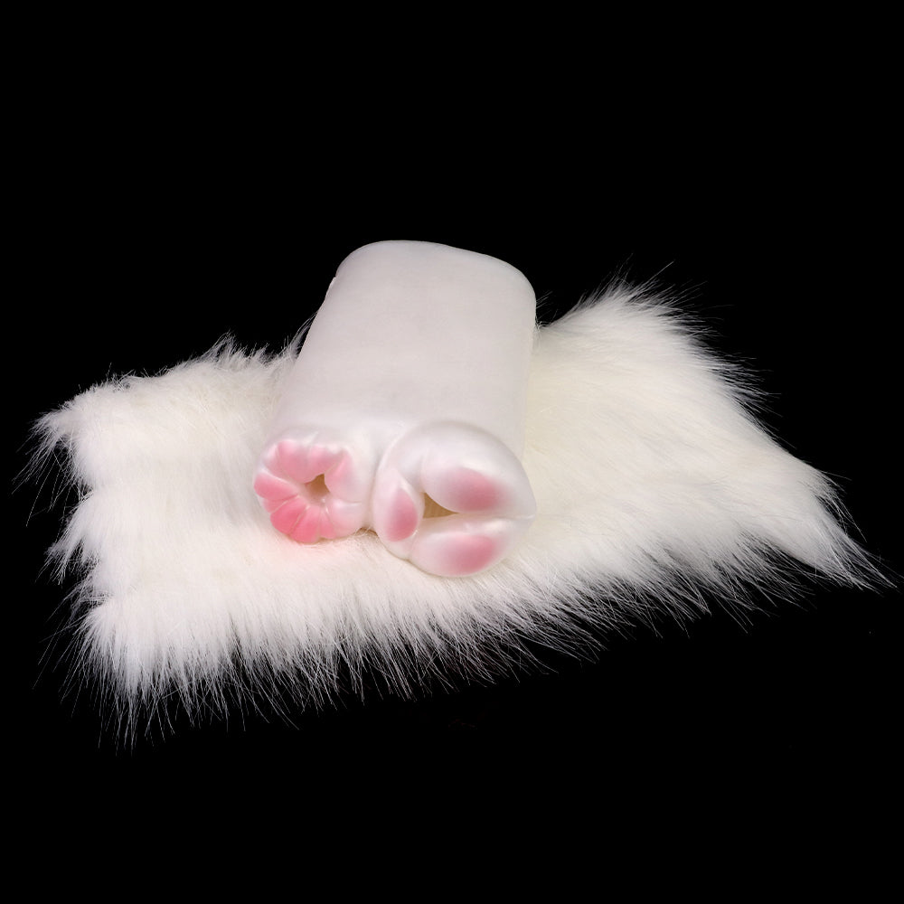 Pocket Pussy Furry Sex Doll - Realistic Guinea Pig Masturbator with White Fur for Men
