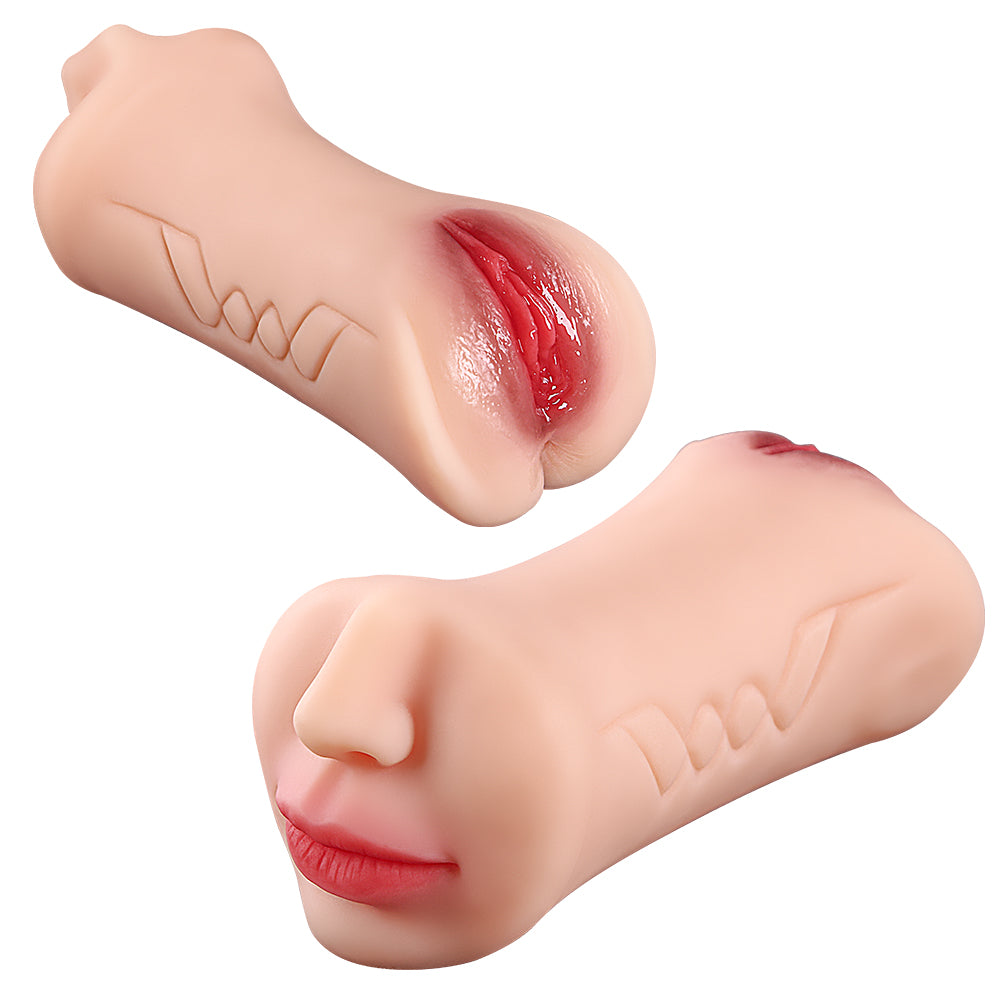 Graces Realistic Massage Mold - Male Cup with Double Channel