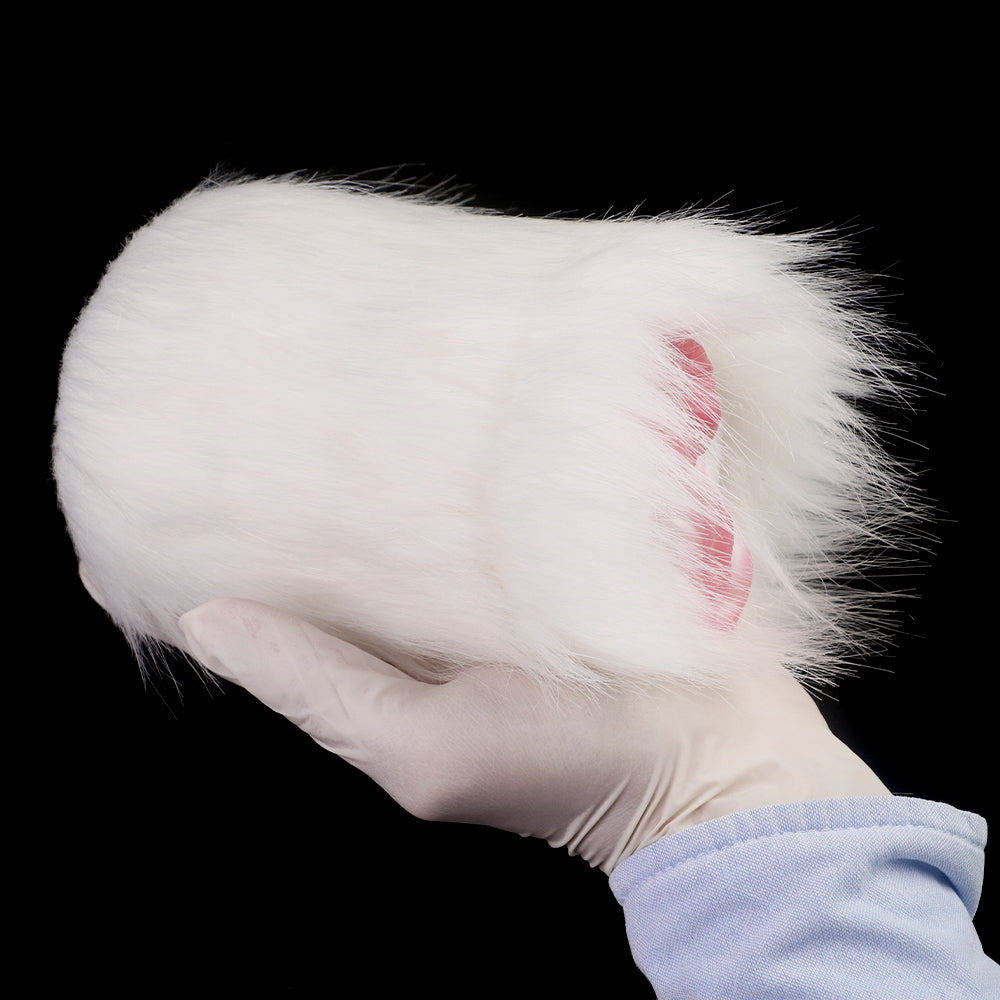 White Furry Pocket Pussy Sex Doll - Realistic Horse Vaginal Masturbator for Men