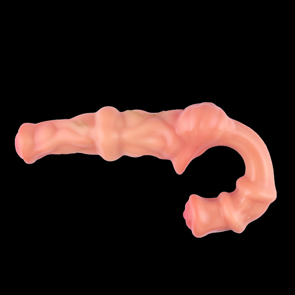Double Dildo Vibrator with Harness – Resonance Erotic Toy for Lesbian Couples