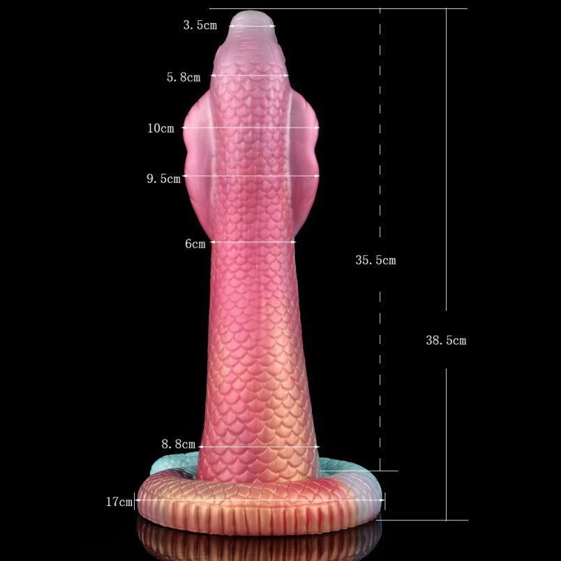 Plug Anal Fantástico con Dildo de Dragón – Consolador de Silicona Multicolor con Ventosa para Mujeres