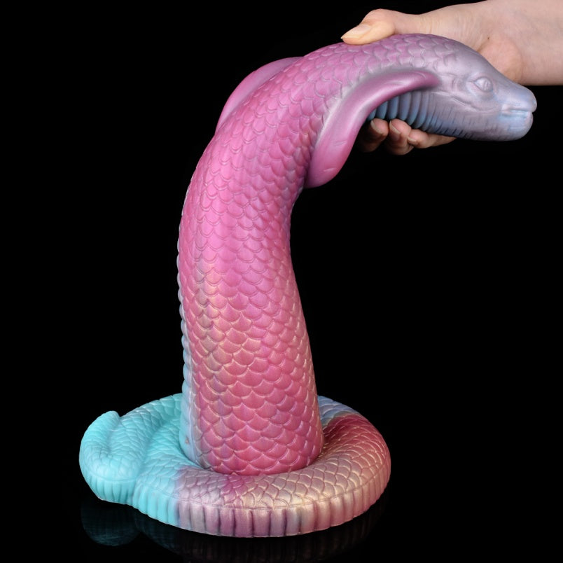 Plug Anal Fantástico con Dildo de Dragón – Consolador de Silicona Multicolor con Ventosa para Mujeres