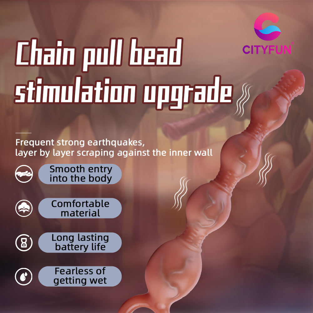 Anal Dildo Beads Plug Vibrator Silicone - Female Tool for Vaginal Stimulation