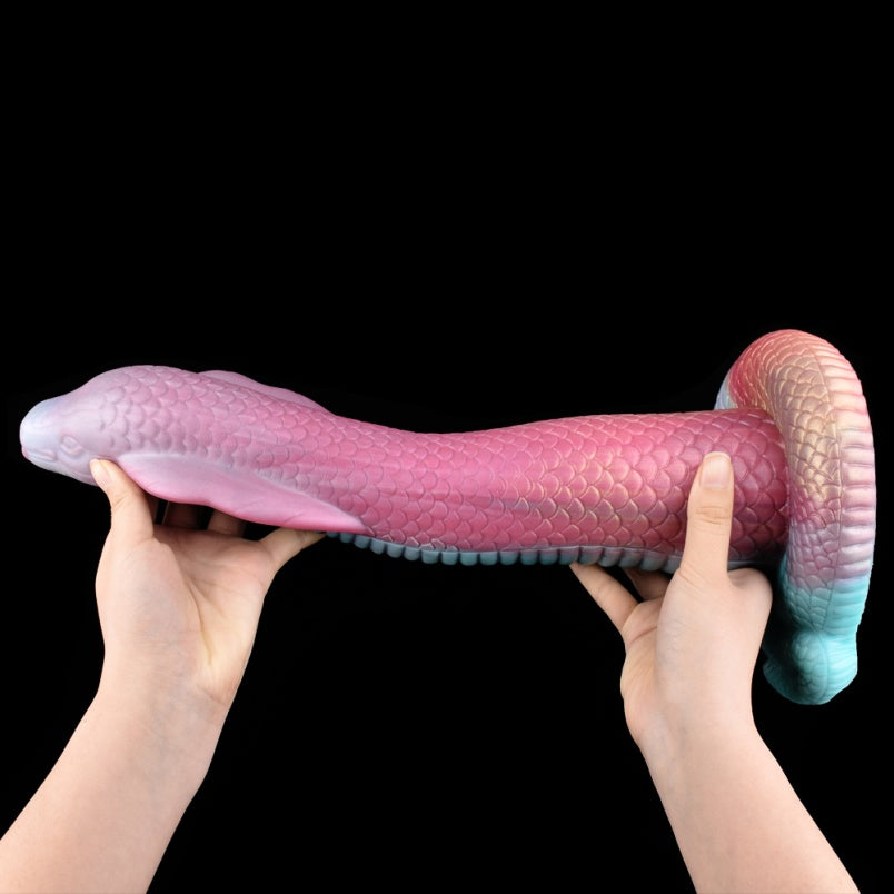 Plug Anal Fantástico con Dildo de Dragón – Consolador de Silicona Multicolor con Ventosa para Mujeres