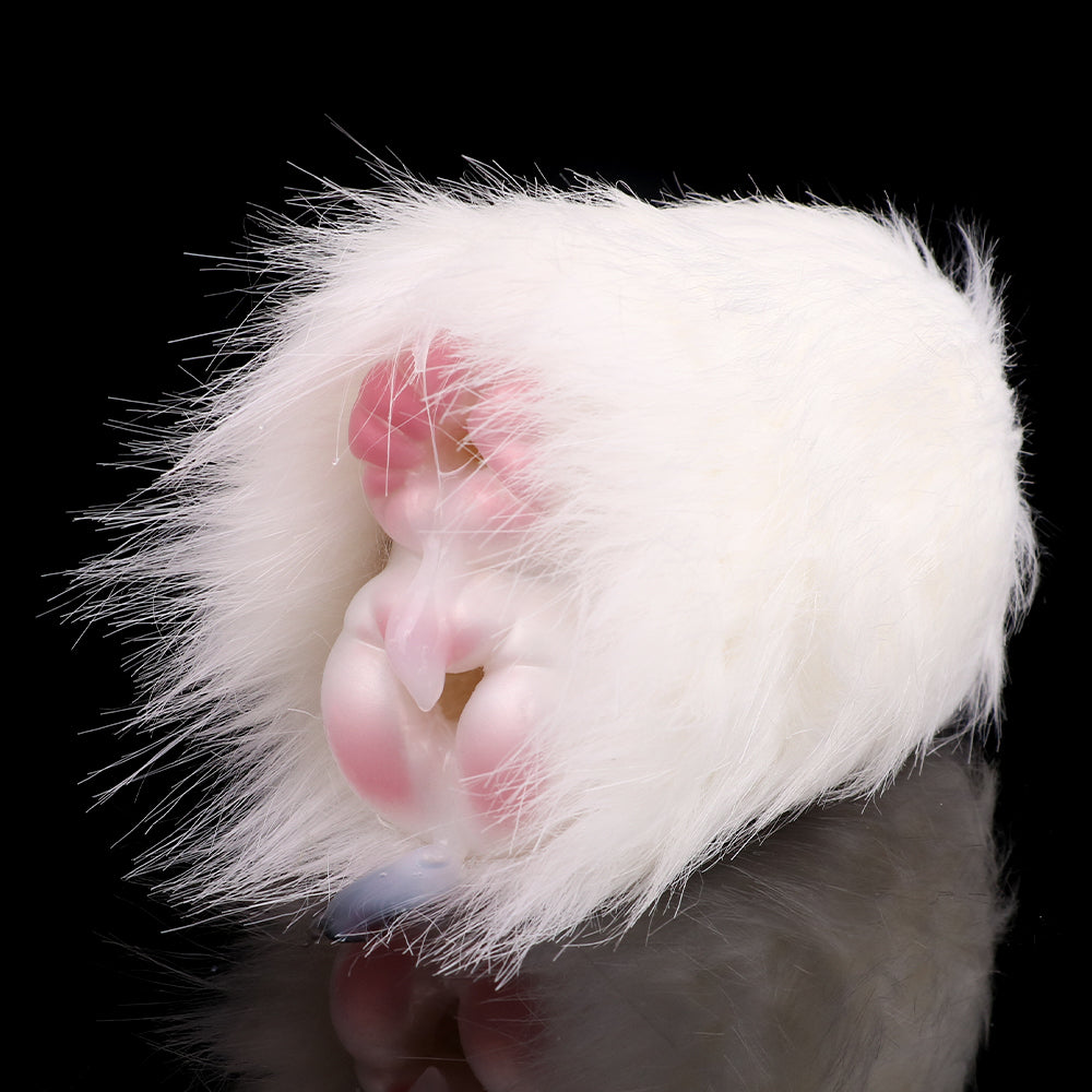 Pocket Pussy Furry Sex Doll - Realistic Guinea Pig Masturbator with White Fur for Men