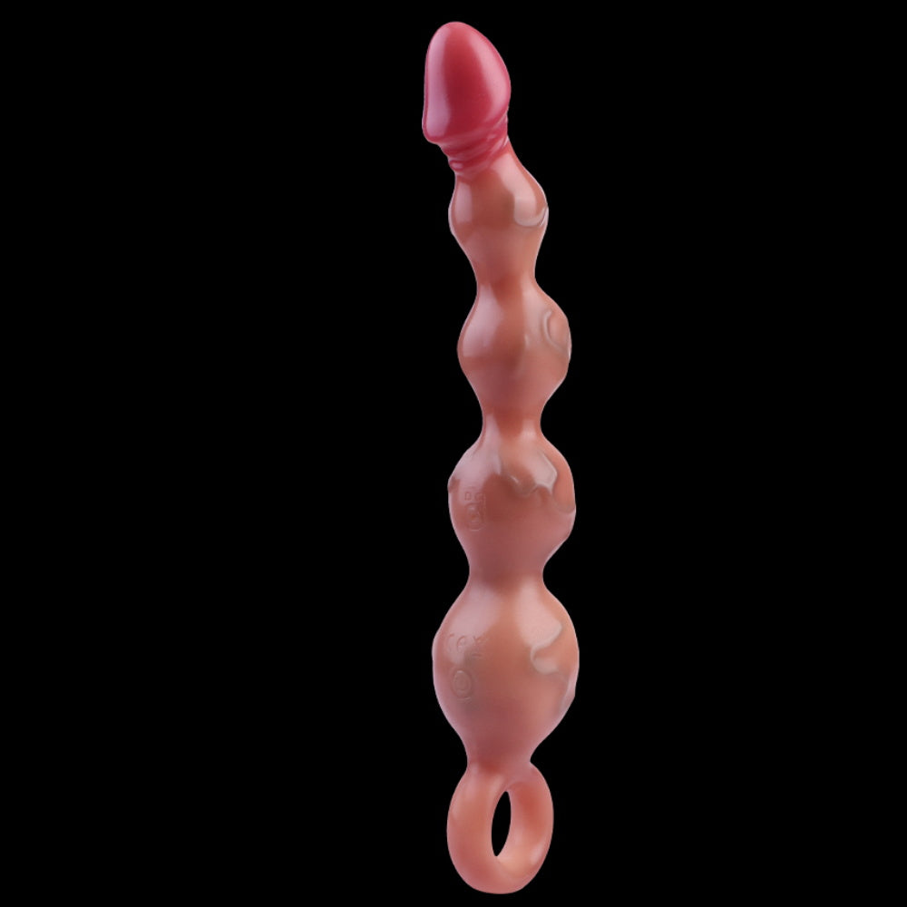 Anal Beads with Dildo and Gradual Expansion Vibrating Plug – Multi-Sensory Female Toy