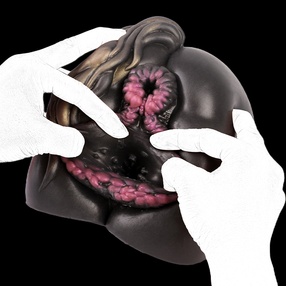 Sex Doll de Torso Ink Mane con Glúteos - Masturbador Masculino de Fantasía Animal con Vagina y Pene Realista