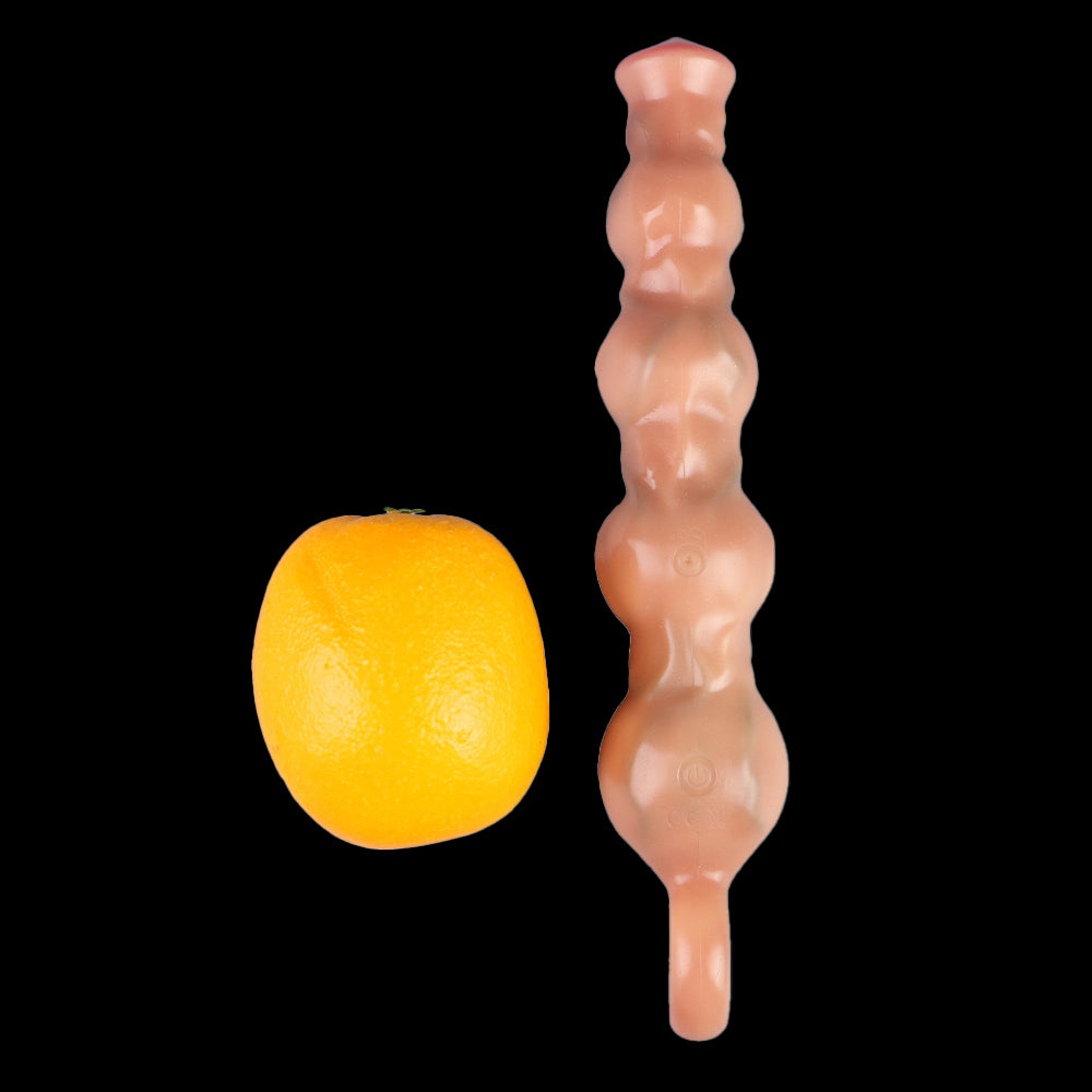 Butt Plug con Anal Beads y Dildo – Juguete íntimo de silicona con vibración para estimulación vaginal femenina