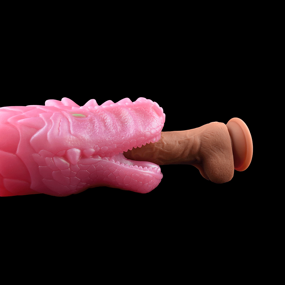 Crocodile Head Sex Doll Masturbation Cup - Dual Channel Fantasy Sex Toys for Men