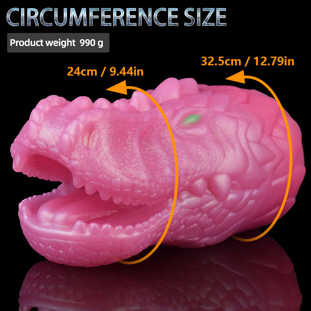 Crocodile Head Sex Doll Masturbation Cup - Dual Channel Fantasy Sex Toys for Men
