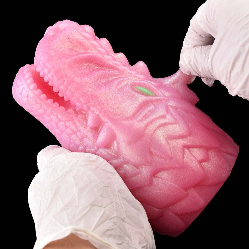 Crocodile Head Sex Doll Masturbation Cup - Dual Channel Fantasy Sex Toys for Men
