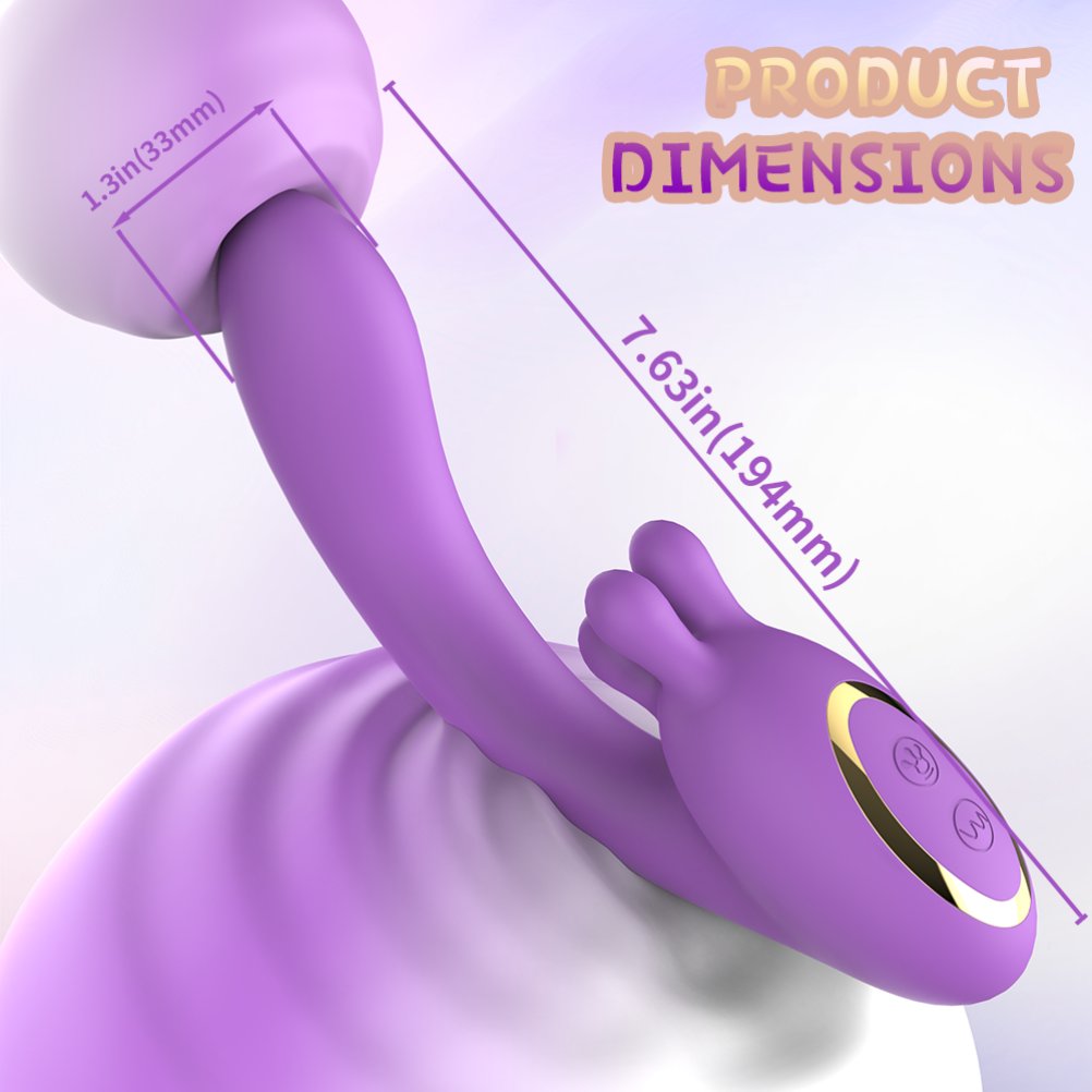 Fantástico Punto G Vibrador - Succionador de Clítoris Magic Wand para Orgasmo Femenino