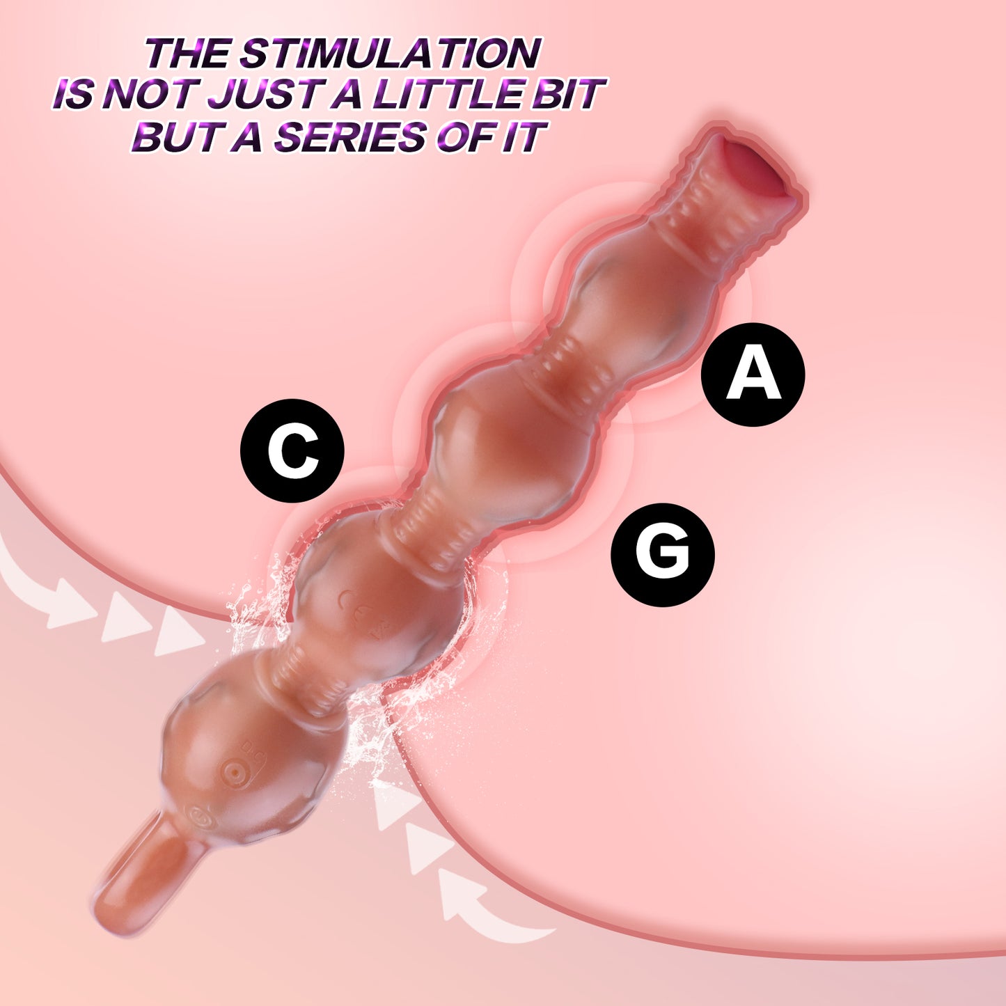 Anal Dildo Beads Plug Vibrator Silicone - Female Tool for Vaginal Stimulation