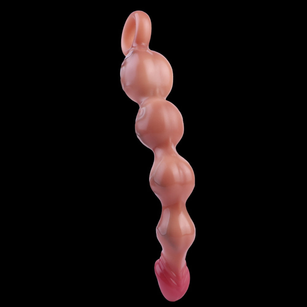 Anal Beads with Dildo and Gradual Expansion Vibrating Plug – Multi-Sensory Female Toy