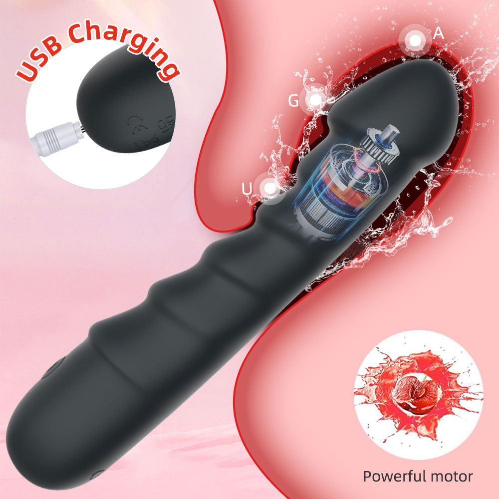 Spiral Vibrating Anal Plug – Prostate Massager and Vaginal Masturbator