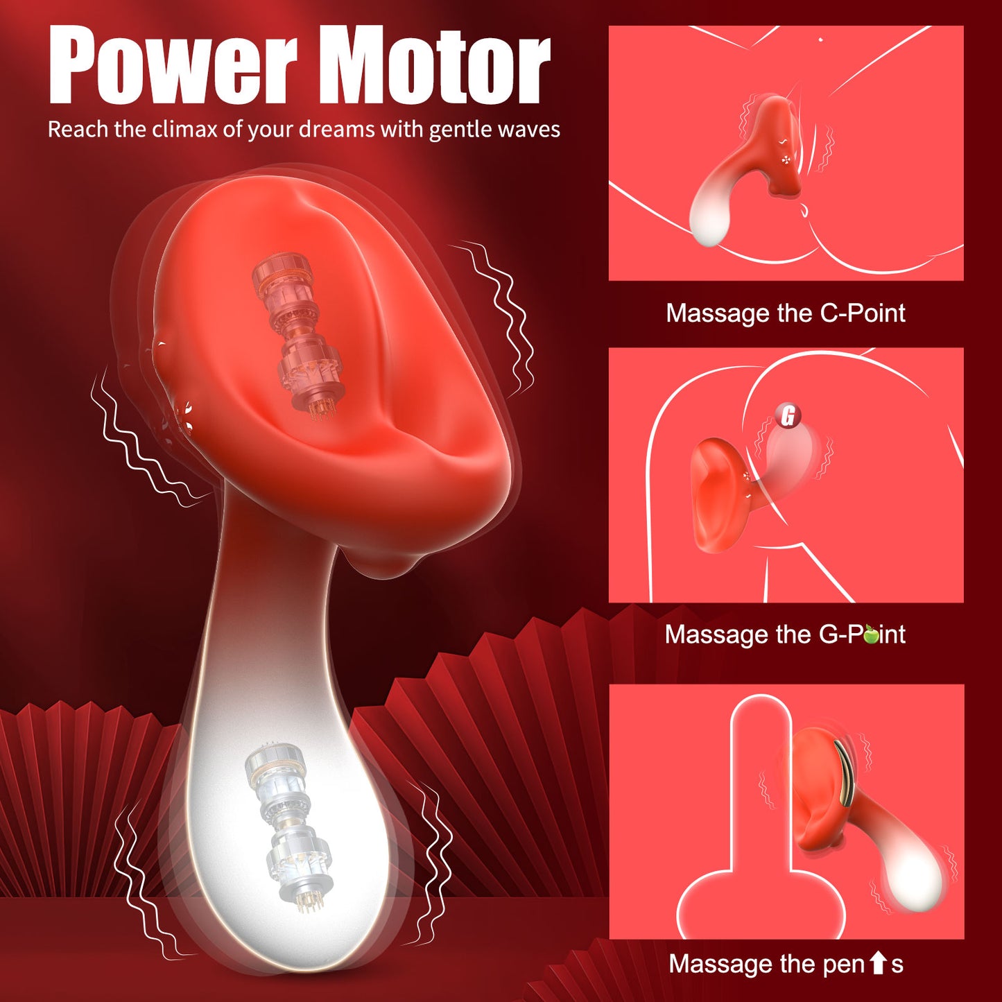 Mushroom Double End Magic Vibrator – Double Pleasure for an Unparalleled Experience