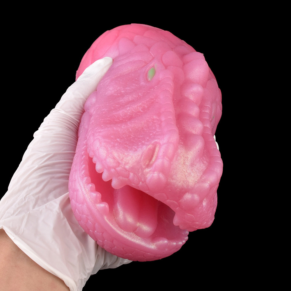 Crocodile Head Sex Doll Masturbation Cup - Dual Channel Fantasy Sex Toys for Men