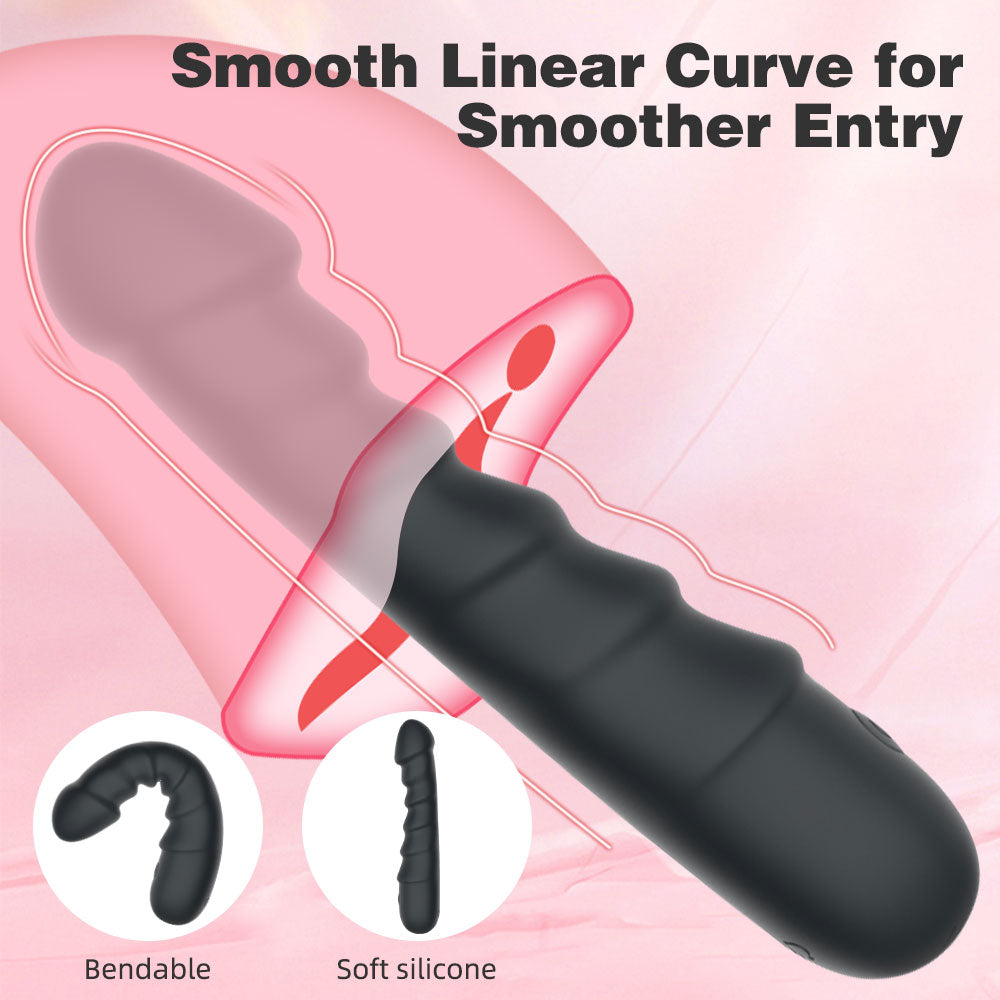 Spiral Vibrating Anal Plug – Prostate Massager and Vaginal Masturbator