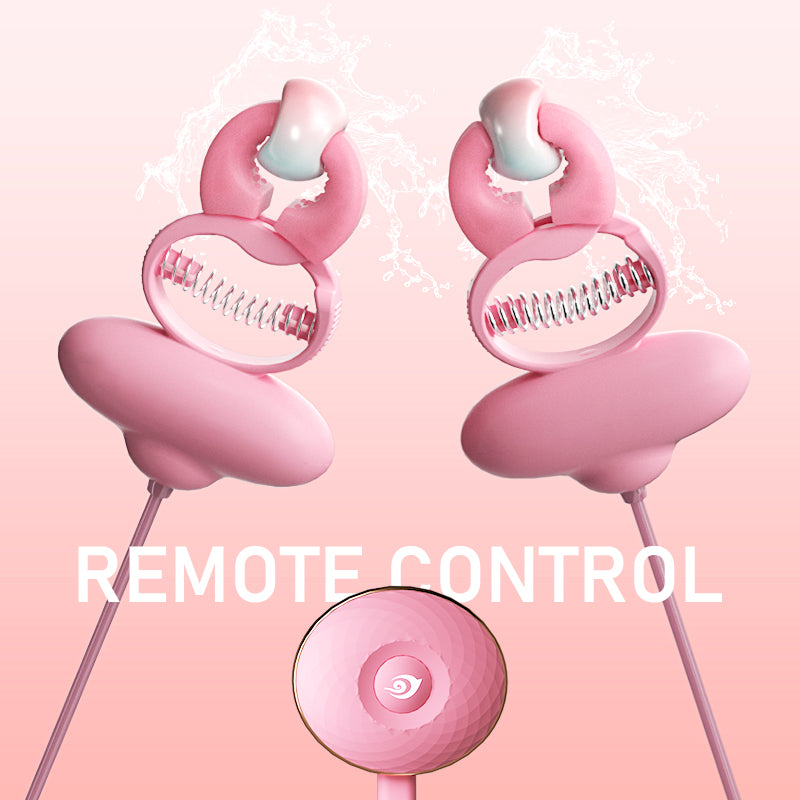 Pink Nipple Clamps BDSM Necklace Vibrator – Sensuality and Domination in One Accessory