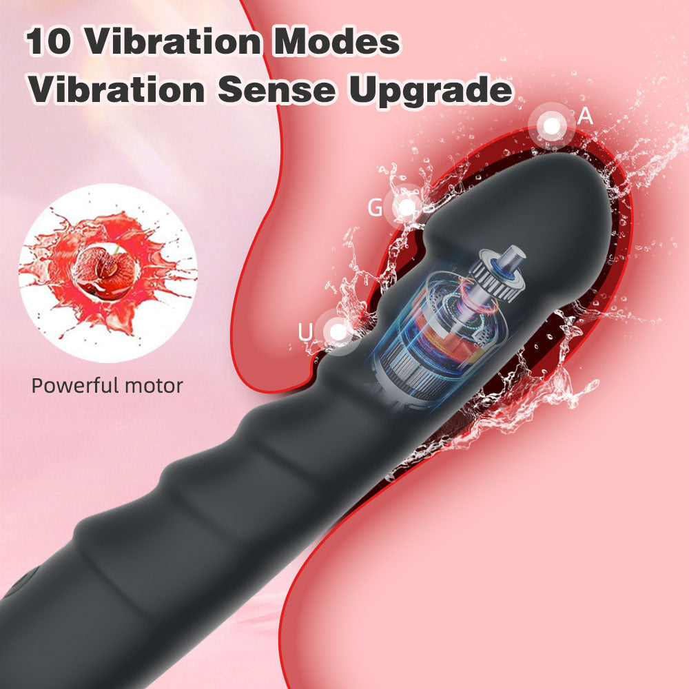 Spiral Vibrating Anal Plug – Prostate Massager and Vaginal Masturbator