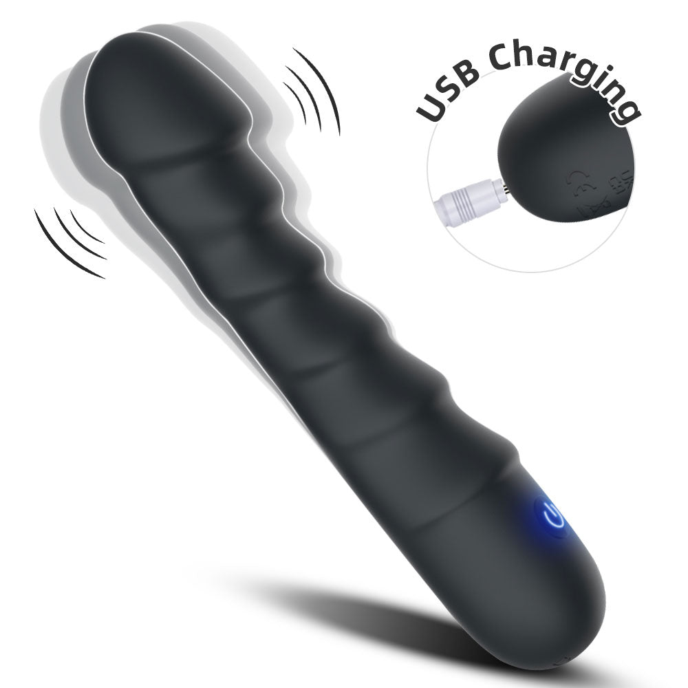 Spiral Vibrating Anal Plug – Prostate Massager and Vaginal Masturbator