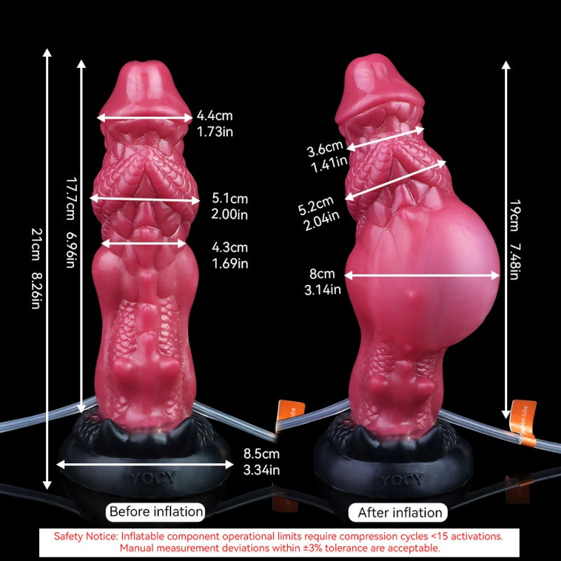 Dragon Fantasy Dildo – Inflatable Dildo with Ejaculation Function for Women