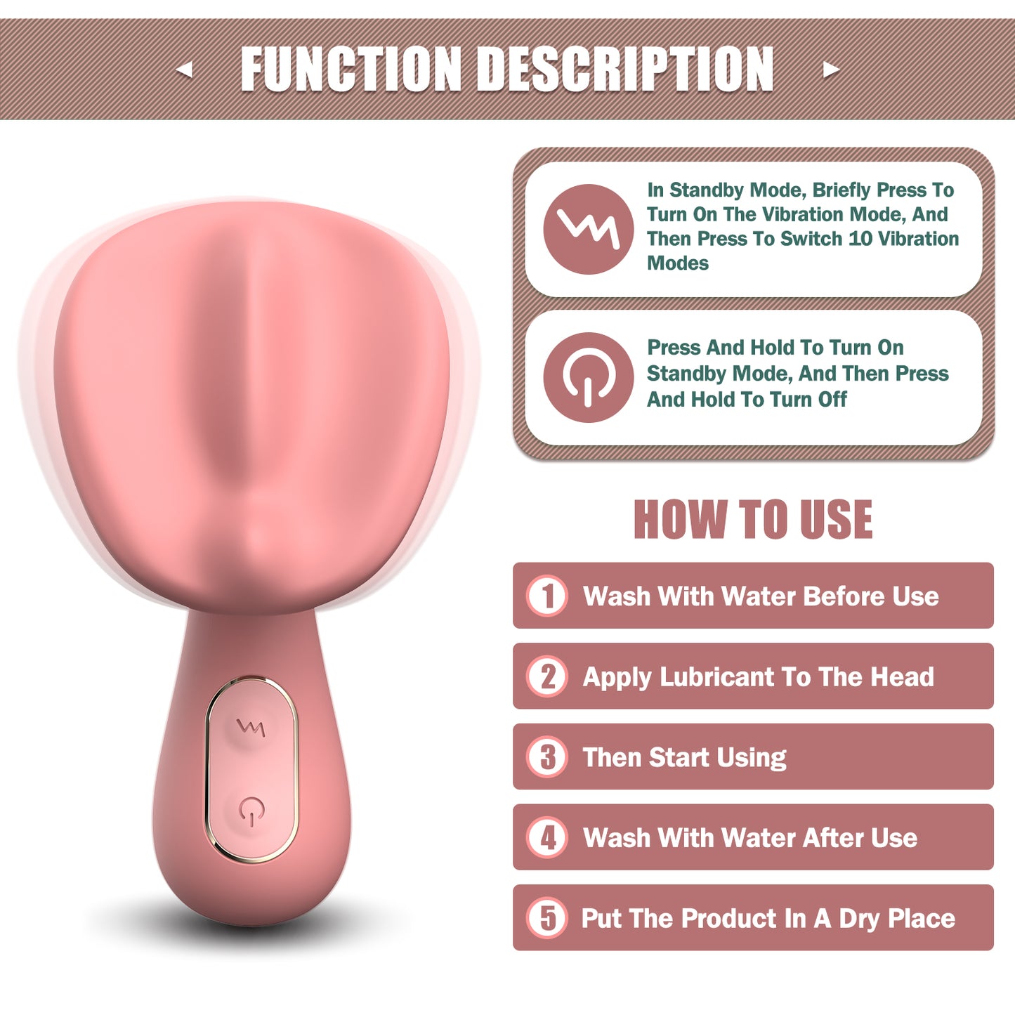 Charming Pink AV Vibrator – Sophisticated and Versatile Pleasure