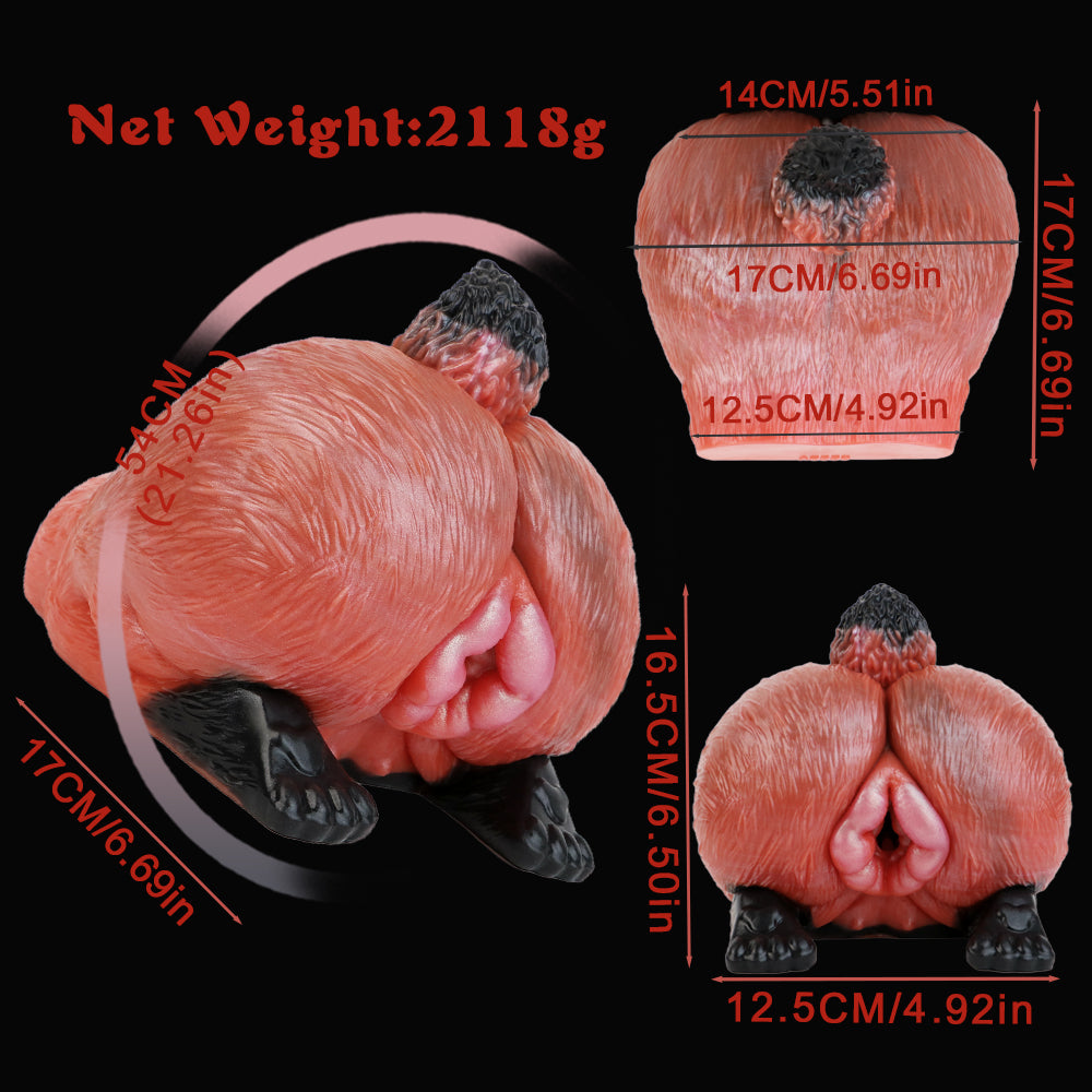 Sex Doll de Torso con Glúteos de Zorro - Juguete Sexual de Masturbación con Vagina de Fantasía Realista para Hombres