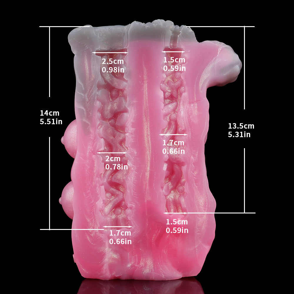 Fantasy Animal Pocket Pussy Male Masturbator - Mini Silicone Sex Doll for Men