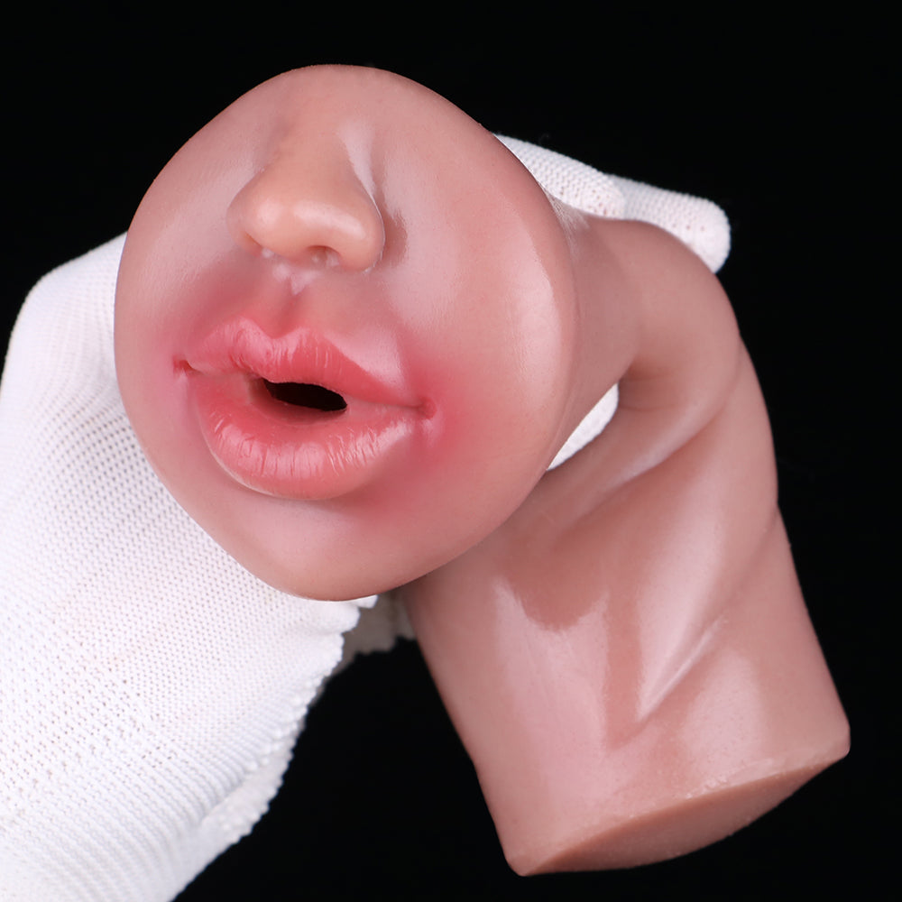 Realistic Big Mouth Pocket Pussy Sex Doll - Silicone Masturbation Cup for Men