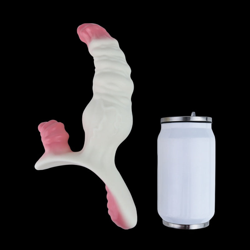 Fantasía Silicona Monster Knot Dildo - Estímulo y Vibración para Lesbianas con Arnés en el Placer del Pegging