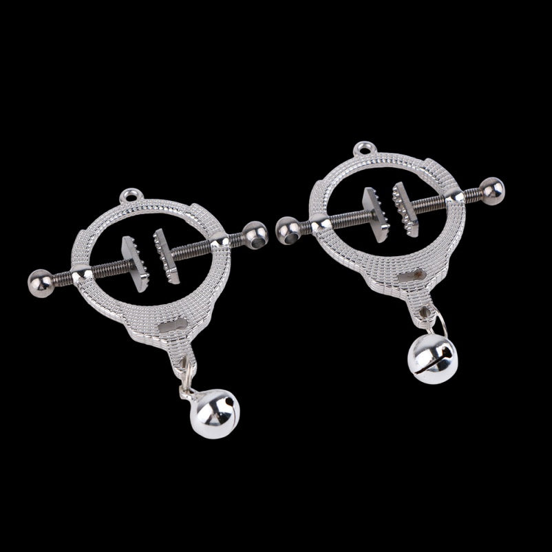 Succionador De Pezones Metálico Con Bolitas – Nipple Clamps De Precisión Para Fetiche Y Bondage
