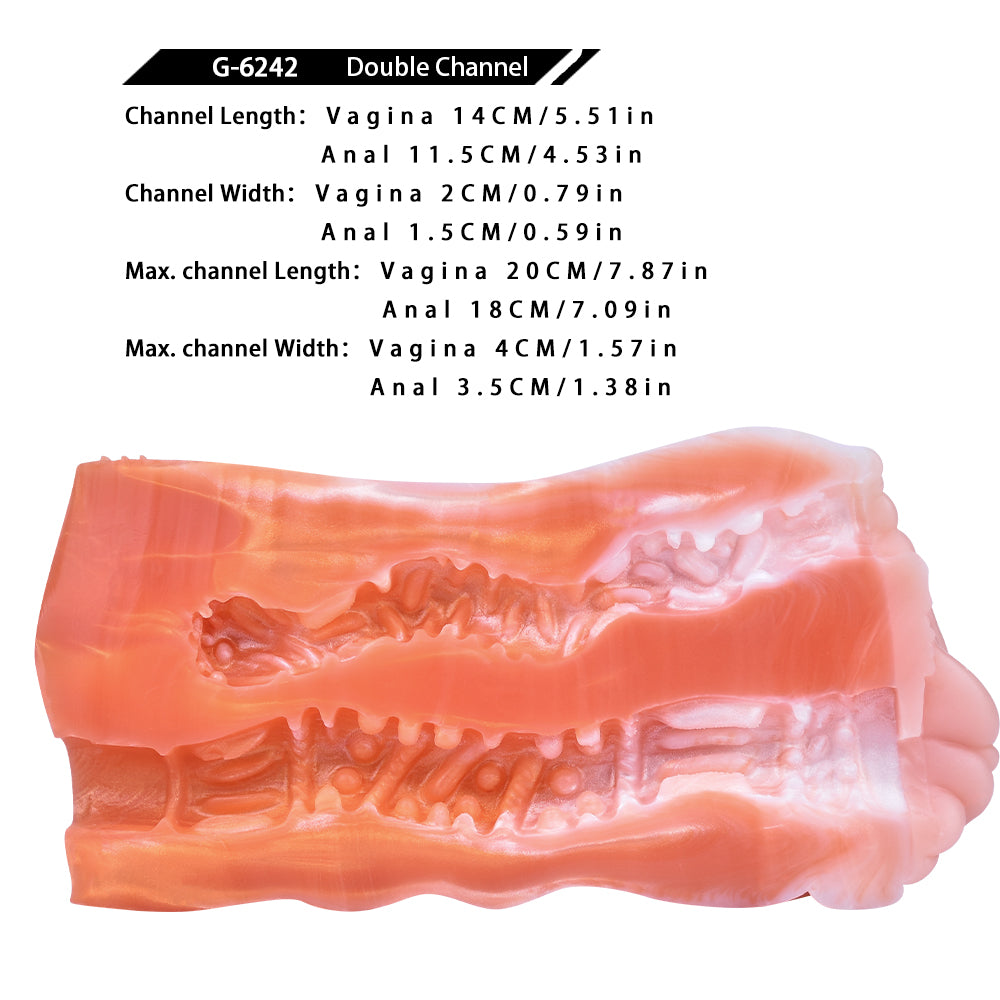 Silicone Masturbator Cup "Red Fox Fantasy" — Male Masturbator with Intense Enveloping Sensation
