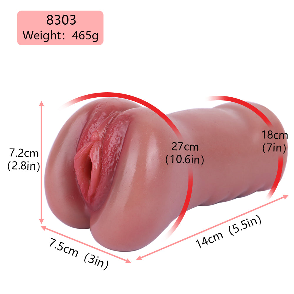 Realistic Pocket Pussy Sex Doll - Silicone Male Masturbator with Detailed Vaginal Lips
