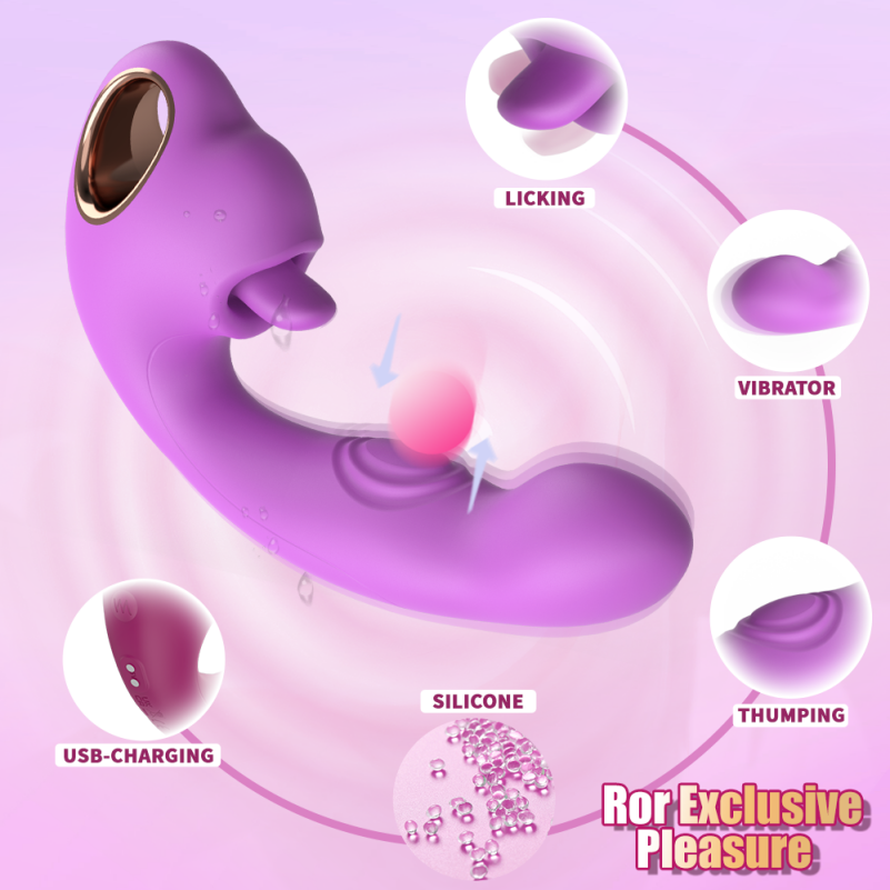 Vibrador Vaginal Tipo Fantasía Punto G - Succionador de Clítoris de Silicona Líquida y Masajes Sensuales