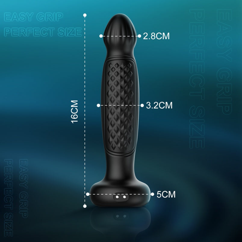 Estimulador Prostático Telescópico Vibrador-Juguete Sexual Multifuncional para Hombres y Mujeres