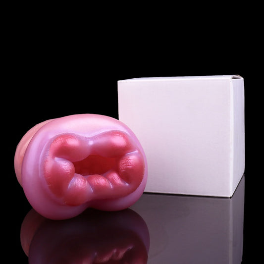 Masturbador vibrador estilo leopardo – Copa de masaje peneano masculina de textura suave