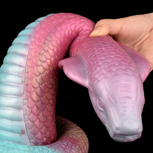 Plug Anal Fantástico con Dildo de Dragón – Consolador de Silicona Multicolor con Ventosa para Mujeres