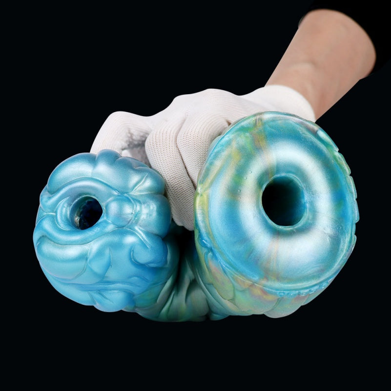 Double Entry Silicone Pocket Pussy – Male Erotic Toy for Penis Massage and Sensory Fantasies