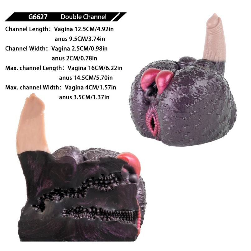 Silicone Sex Doll and Monster Dildo - 2 in 1 Hybrid Hyena Fantasy for Couples