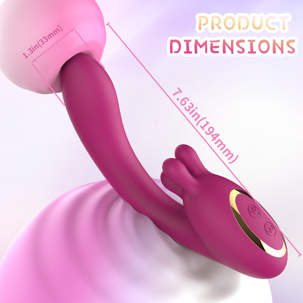 Fantástico Punto G Vibrador - Succionador de Clítoris Magic Wand para Orgasmo Femenino