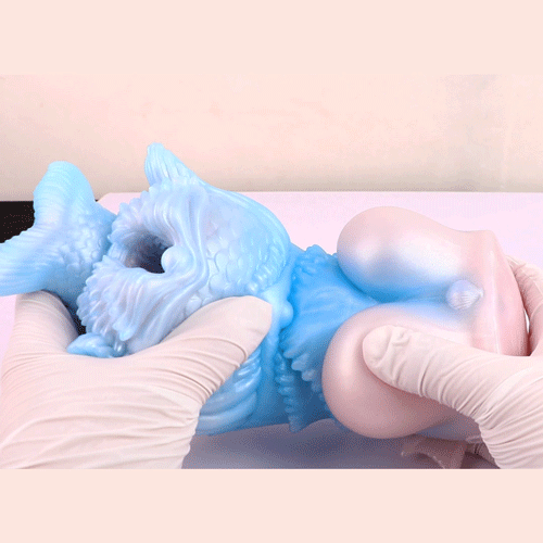 Sex Doll de Fantasía Sirena de Silicona Azul - Masturbador de Alta Estimulación para el Placer Masculino