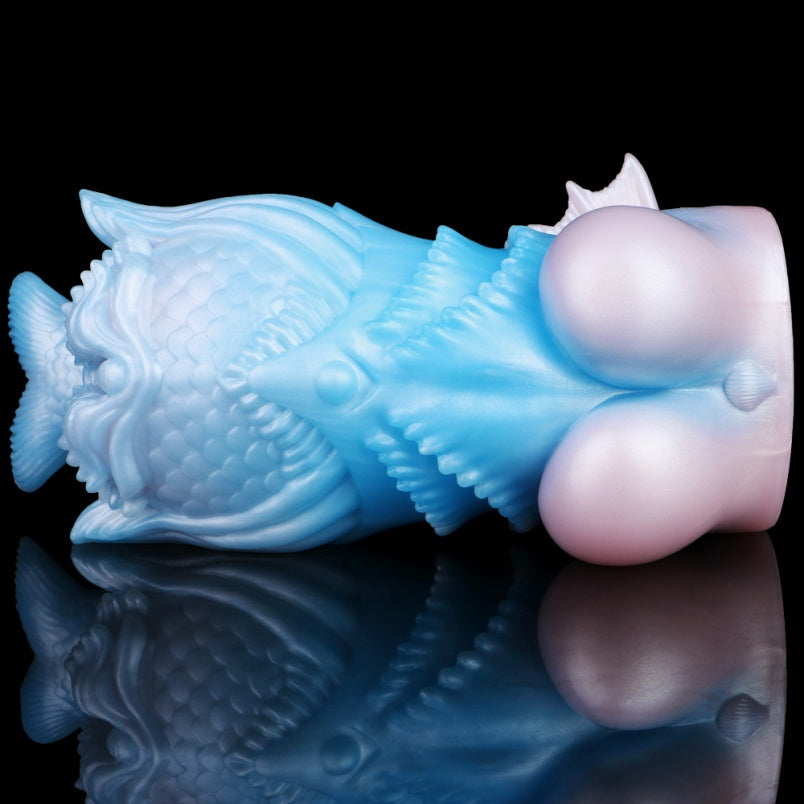 Sex Doll de Fantasía Sirena de Silicona Azul - Masturbador de Alta Estimulación para el Placer Masculino