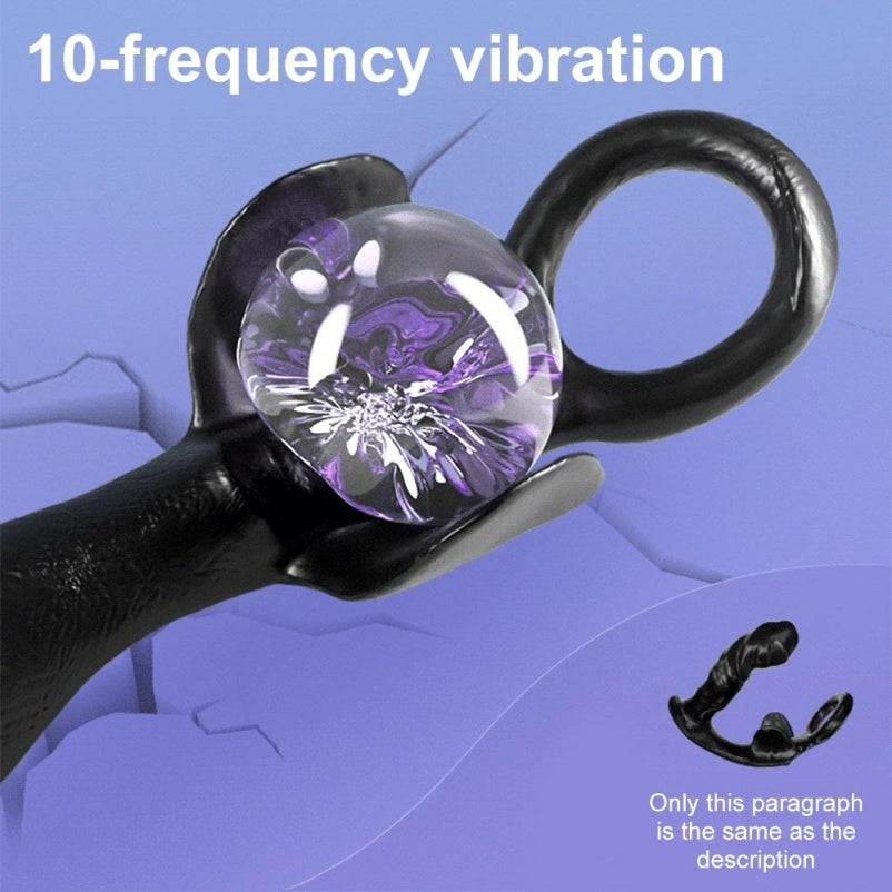 Anel peniano vibratório 2 em 1 e estimulador de próstata - Melhore sua ereção e descubra o ponto G masculino