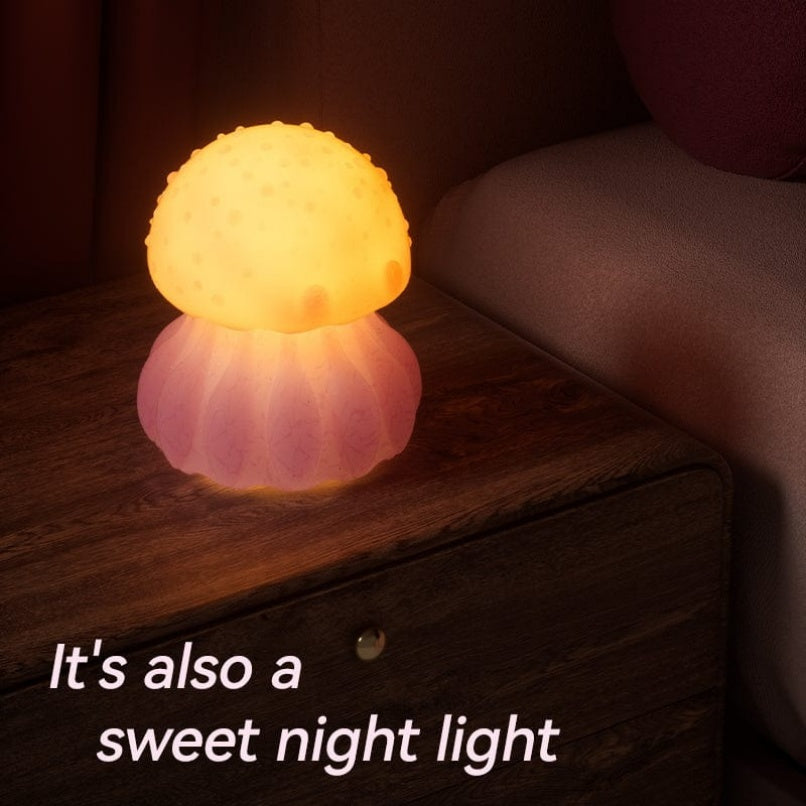 Succionador de Clítoris "Medusa Luminosa"- Vibrador Vaginal con Lengua Biónica 360° y Luz RGB