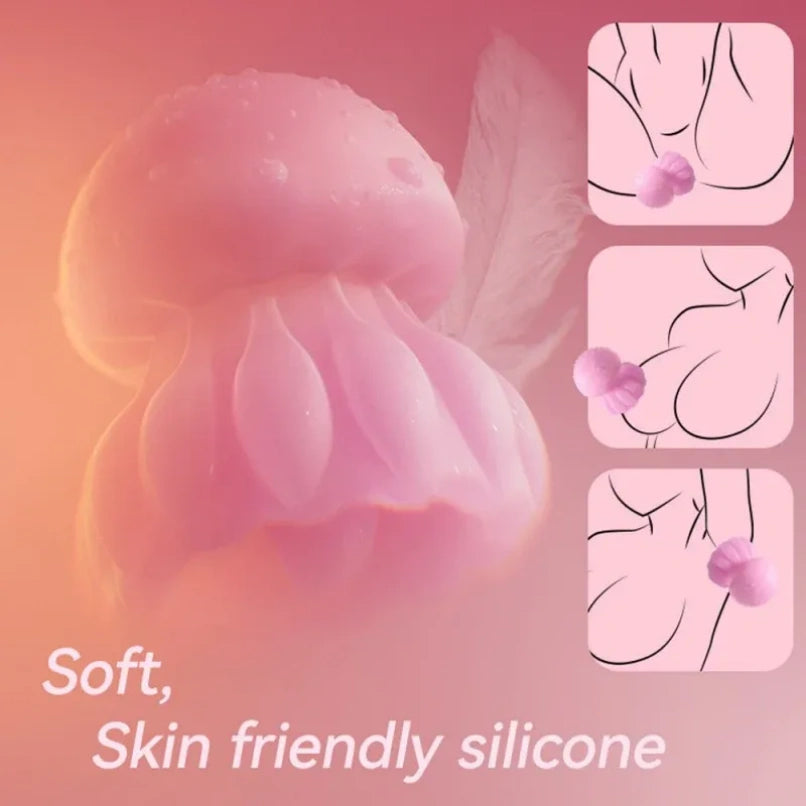 Succionador de Clítoris "Medusa Luminosa"- Vibrador Vaginal con Lengua Biónica 360° y Luz RGB