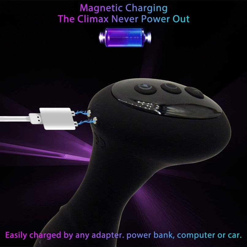 Bolas anais de silicone com vibração e aquecimento – Estimulador do ponto G para homens e mulheres, vibrador unissex