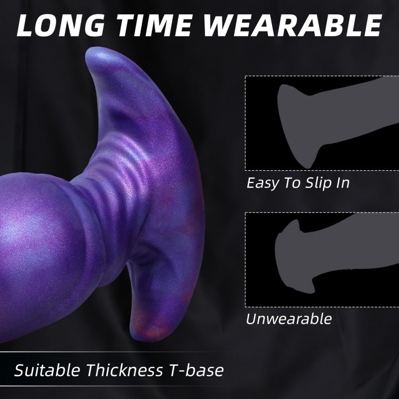 Dildo Fantasia com Glande Gigante e Base em Âncora – Dildo Anal e Vaginal para Expansão Extrema